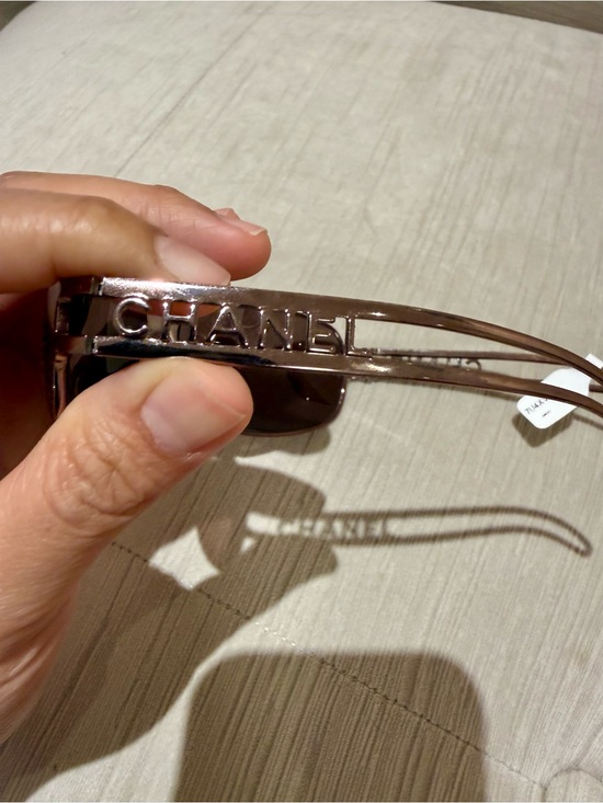 Genuine CHANEL Brown Wrap Sunglasses AS IS